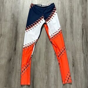 Brave New Look Baseball stitch legging small organs blue